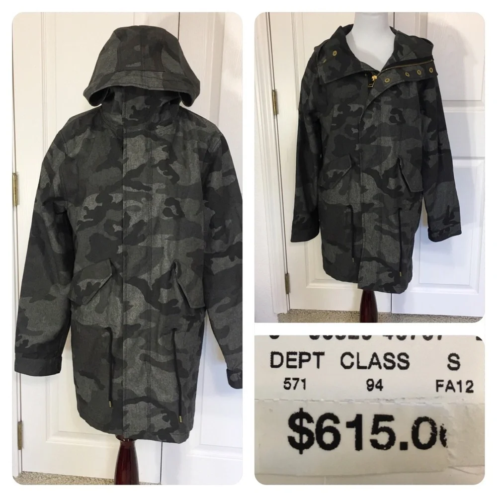 NWT! U Bloomingdales Camouflage Parka